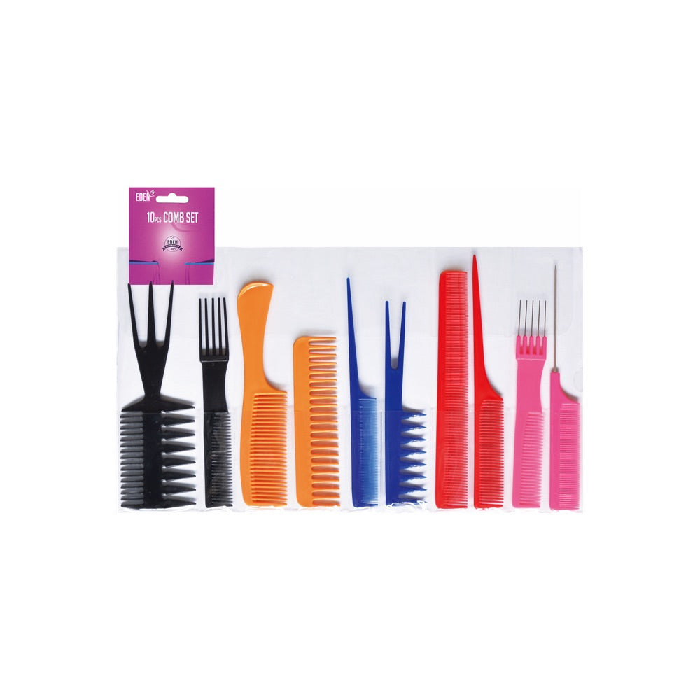 10pc Assorted Comb Set