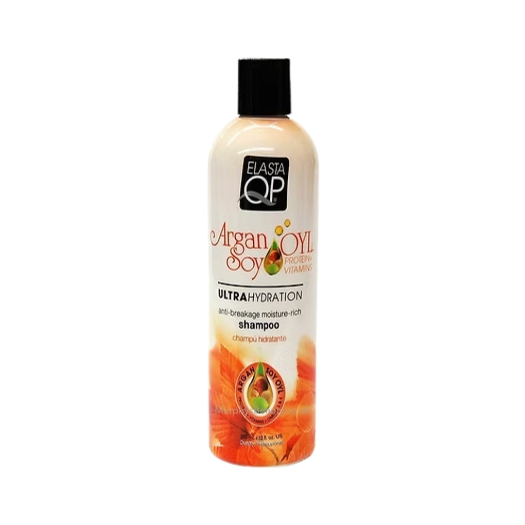 EL QP Argan Oyl Soy Ultra Hydration Shampoo, 12 fl. oz.