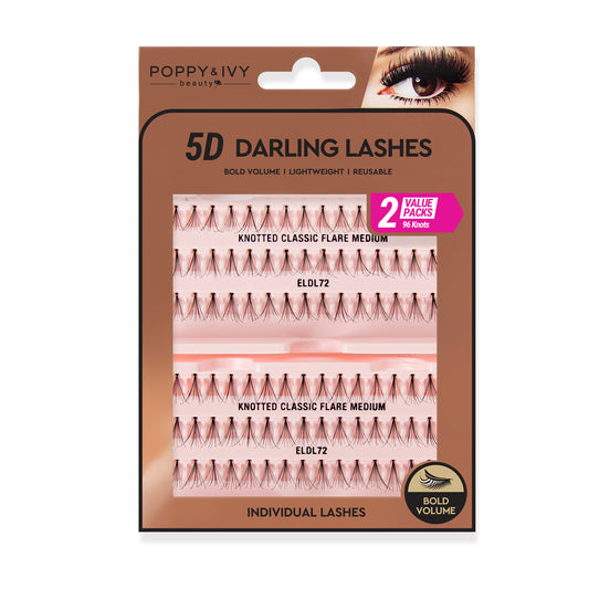5D Darling Lashes Individual - Knotted Flare
