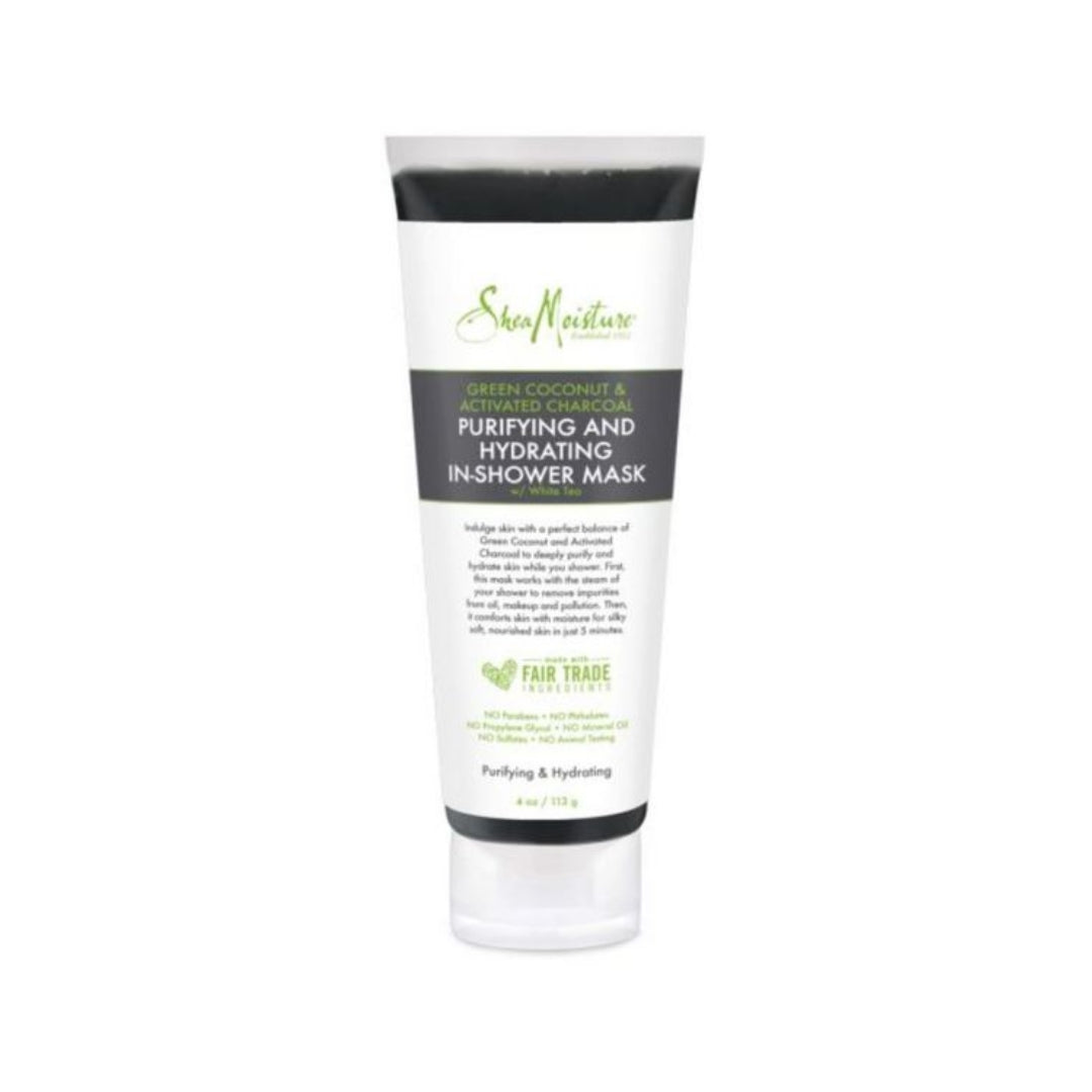 SM Purifying And Hydrating In-Shower Mask, Green Coconut & Activated Charcoal