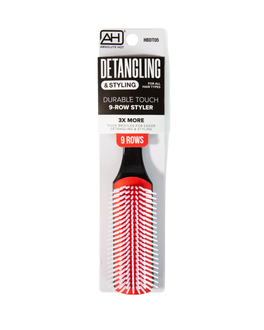 ABS AH Non-Slip Detangling Brush 9 Row