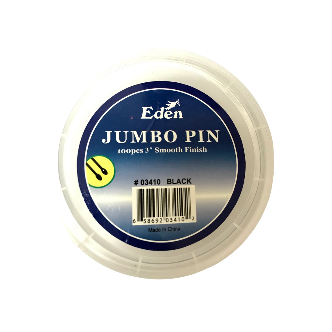 EDEN BLACK Jumbo Bobby Pins 3"