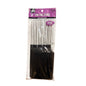EDEN 12pc Metal Pin Tail Comb - Black (Bulk Pack)