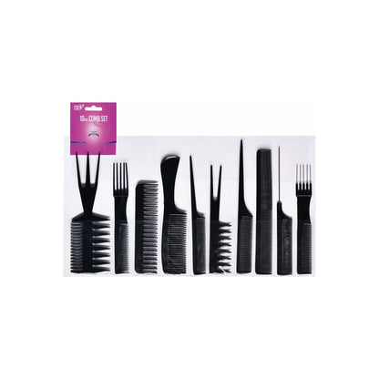 10pc Assorted Comb Set