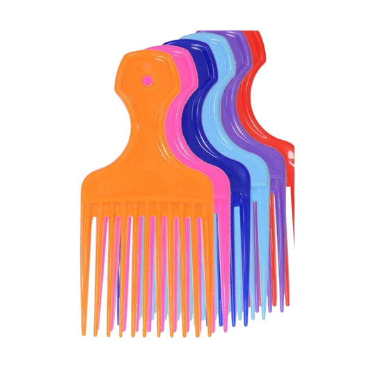 (MEDIUM) PLASTIC HAIR PIK (12pcs)