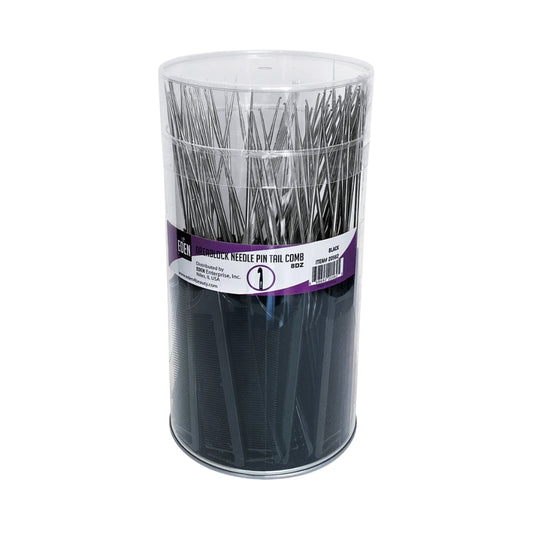 EDEN Dread Lock Needle Tail Comb Black (Jar)