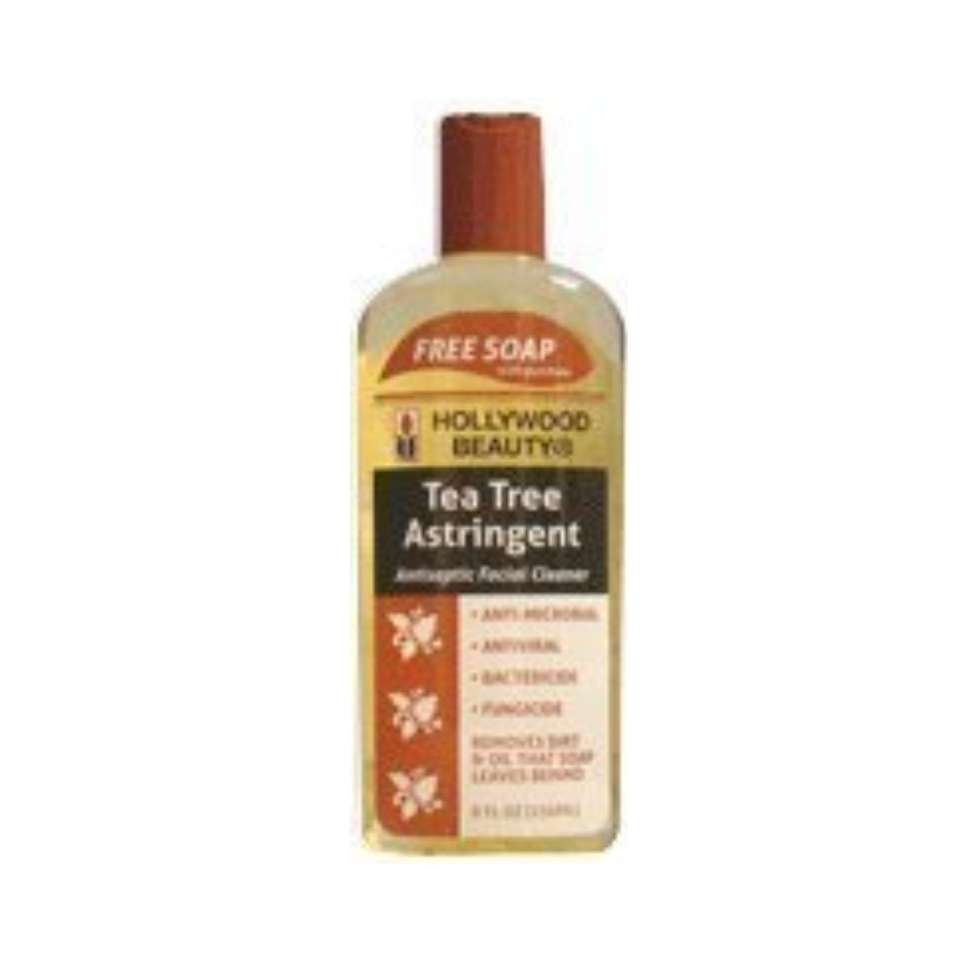 Hollywood Beauty Tea Tree Astringent Antiseptic Facial Cleaner 8 Oz