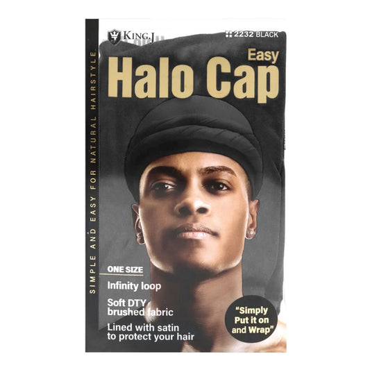 EASY HALO CAP Black (Pack of 3)