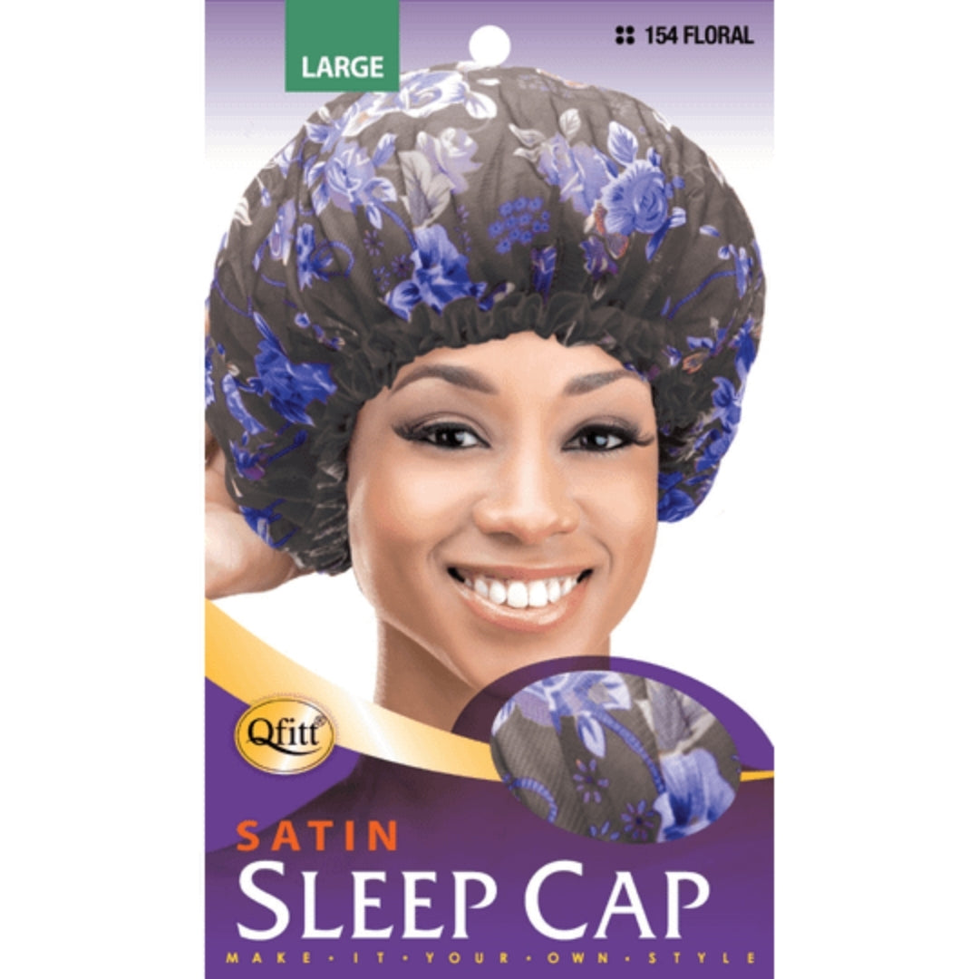 Sleep Caps Satin - Floral