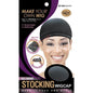 QFITT Slicon Band Stocking Wig Cap: Black (12 pcs)
