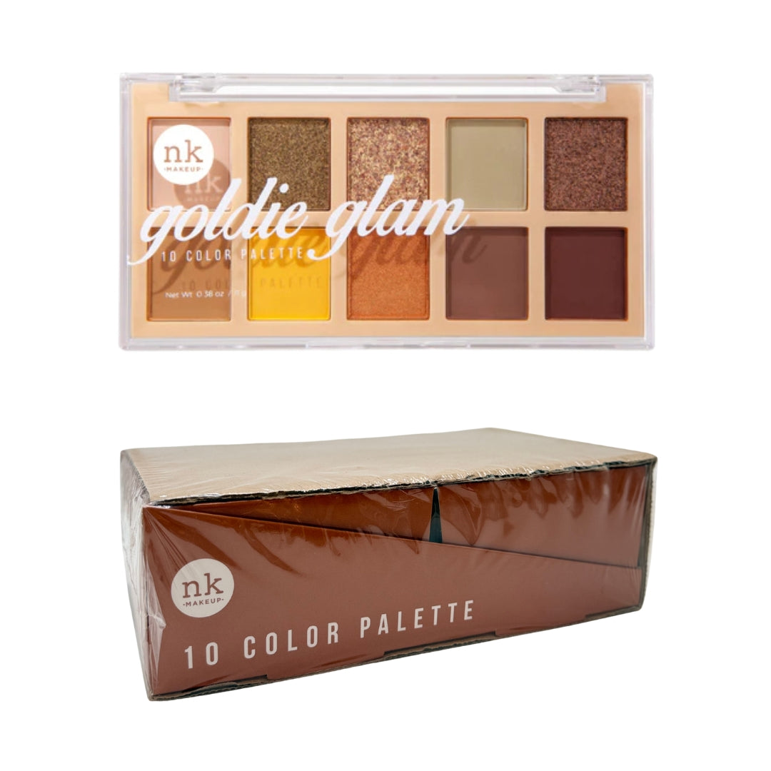 NK 10 Colour Palette - Goldie Glam (12pcs)