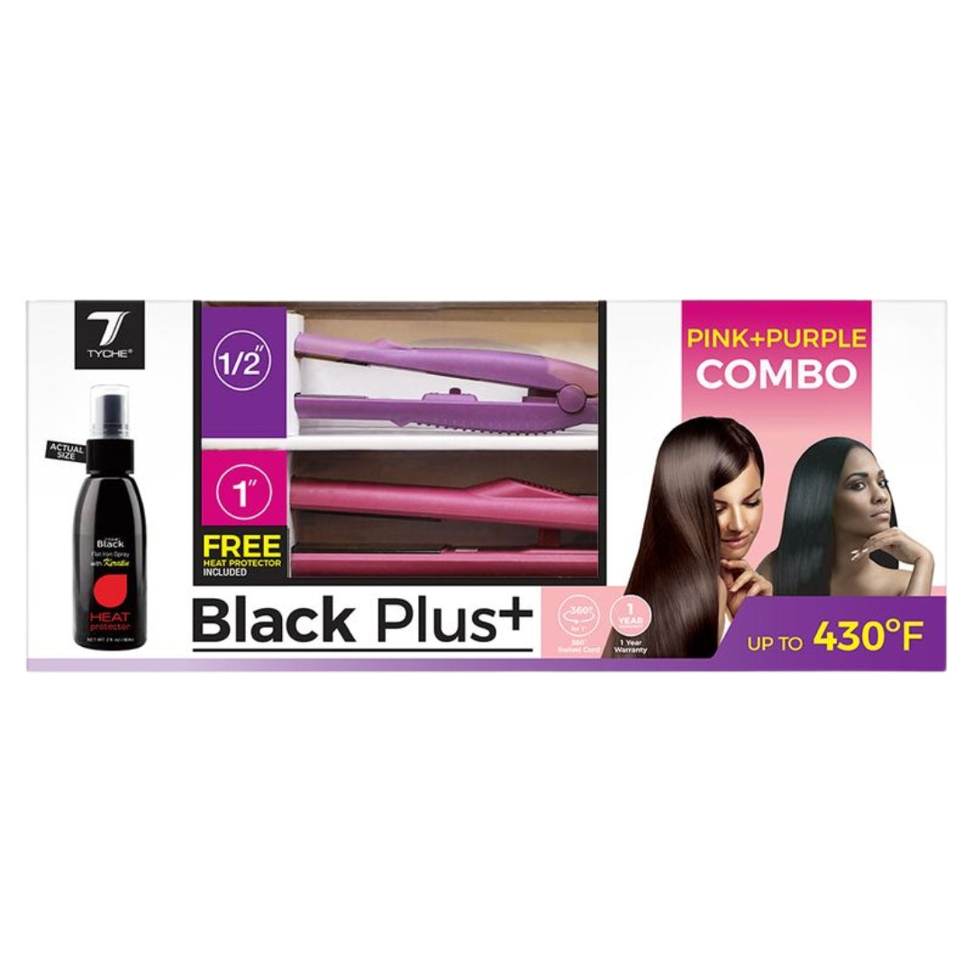TYCHE Black Plus Flat iron Combo