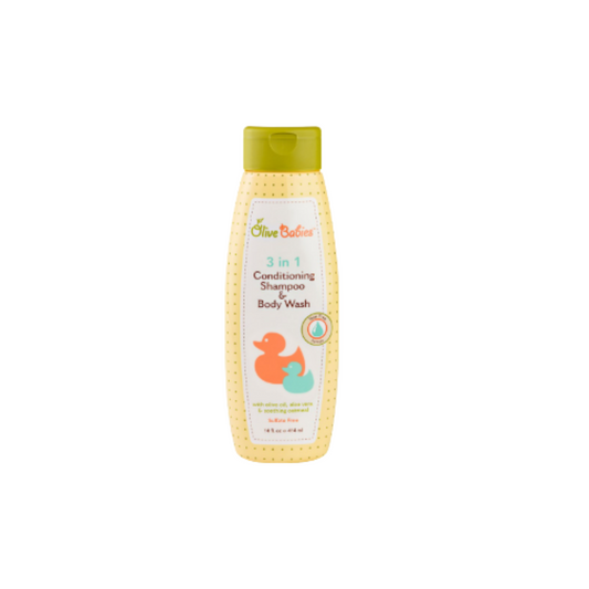 Olive Babies 3in1 Cond. Shampoo & Body Wash 14 oz
