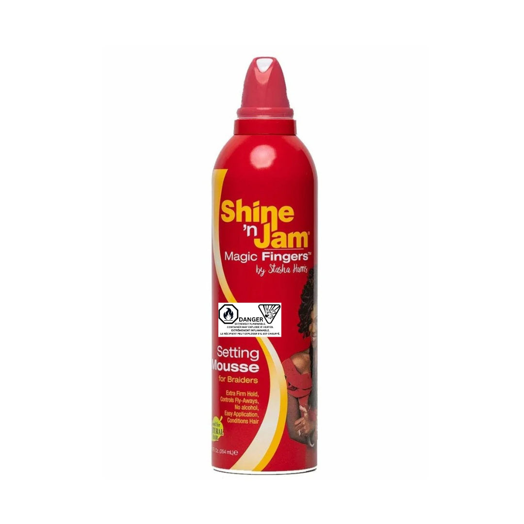 AMP Shine 'n Jam -Magic Fingers Setting Mousse 12oz