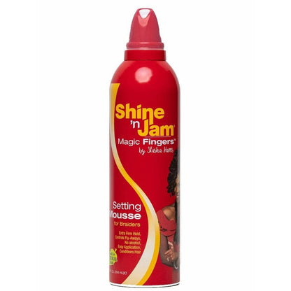 AMPRO Shine 'n Jam -Magic Fingers Setting Mousse 12oz