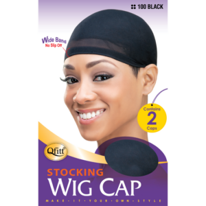 Stocking Wig Caps 2pcs - Black