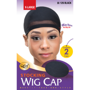 Stocking Wig Caps 2pcs XL - Black