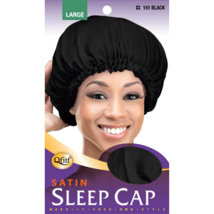 Sleep Caps Satin - Black