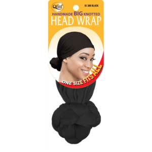 Knotted All Women's Head Wear, QFitt (big) - Black