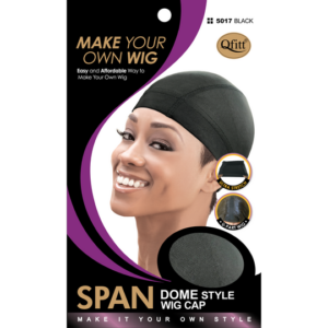 Span Dome Style Wig Caps - Black