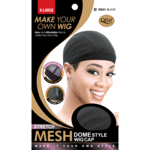 Mesh Dome Style Wig Caps XL - Black