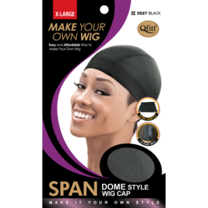Span Dome Style Wig Caps XL - Black