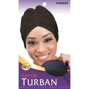 Satin Turban Black