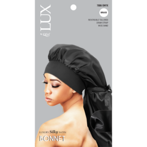 LUX SILK Bonnets (Braid) -  Black