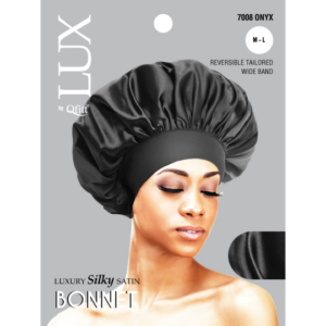 LUX SILK Bonnets (M/L) - Black