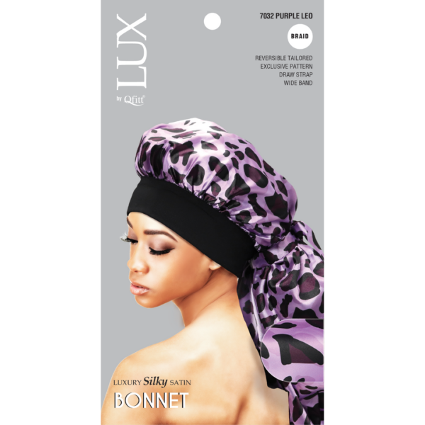 LUX SILK PATTERN Bonnets (Long) - Leopard