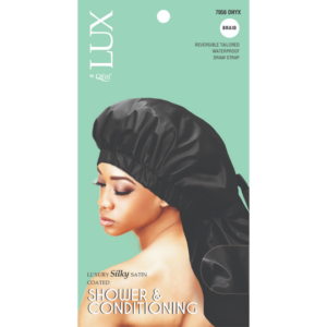 LUX SILK SHOWER & CONDITIONING Caps (BRAIDED) - Black