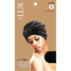 LUX VELVET TURBAN - Black