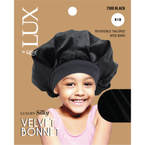 LUX KID VELVET Bonnets - Black