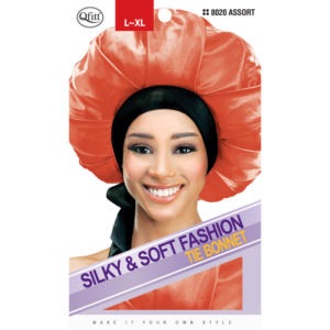 Silky Tie Bonnets - Black