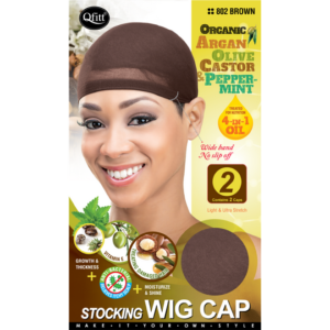 Treated Stocking Wig Caps Brown