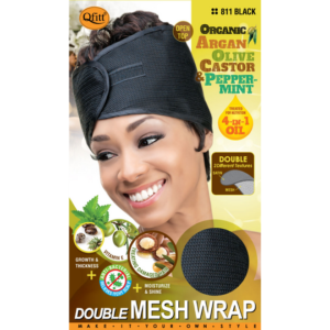 Double Mesh All Women's Head Wear, QFitt - Black