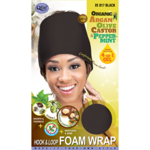 Foam All Women's Head Wear, QFitt Velcro - Black
