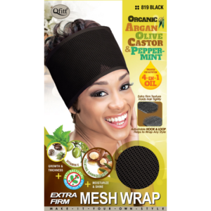 Mesh All Women's Head Wear, QFitt Extra Firm - Black