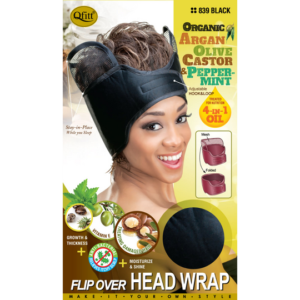 Head All Women's Head Wear, QFitt Flip Over - Black