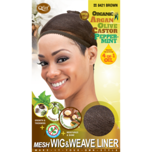 Open Top Mesh Wig & Weave Liner - Brown