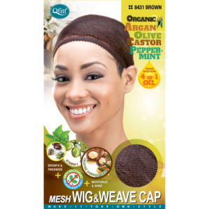 Close Top Mesh Wig & Weave Caps - Brown