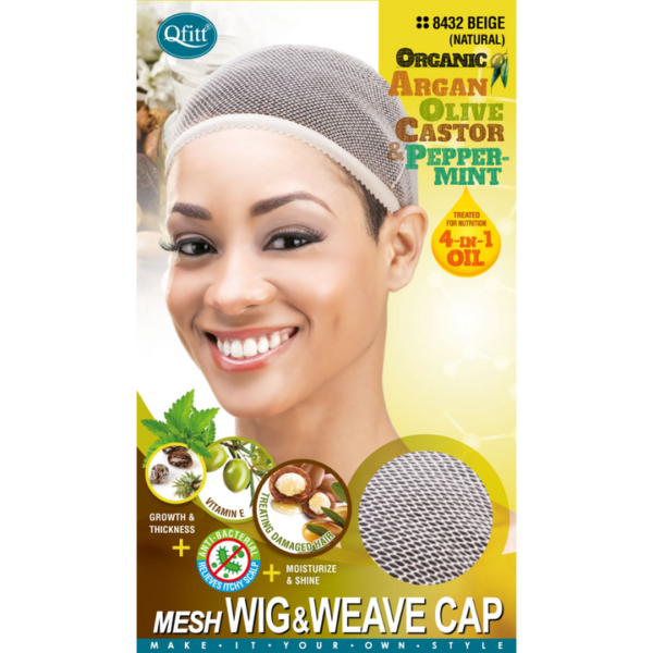 Close Top Mesh Wig & Weave Caps - Beige