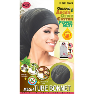 Bonnets - Mesh Tube - Black