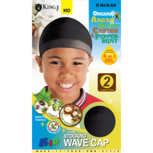 Kids Deluxe Wave Caps - Black