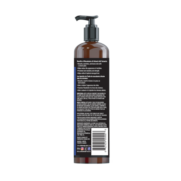 AD Biotin Collection Macadamia Infused with Turmeric 8oz - Image 3