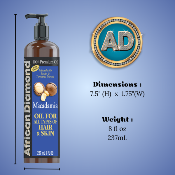 AD Biotin Collection Macadamia Infused with Turmeric 8oz - Image 5